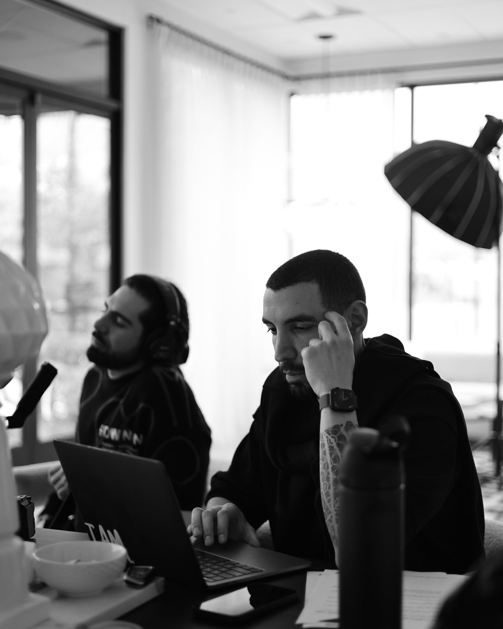 Noro working in the studio
